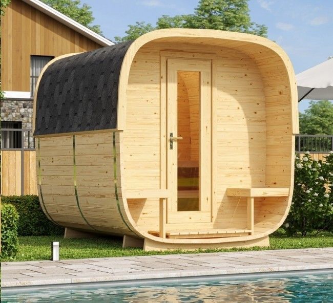 Hochwertige Gartensauna für anspruchsvolle Garten- und Wellnesskonzepte